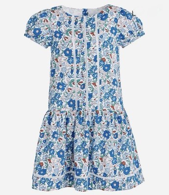 *BRAND NEW* Janie And Jack Bold Floral Dress 2026 Spring Collection Kids Size 5