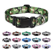 Adjustable Dog Collar - Special Design Patterns, Soft Nylon Comfortable Durab...