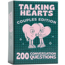 Talking Hearts Conversation Cards for Couples - 200 Questions Date Night Game