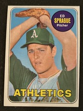 1970 Topps Ed Sprague Baseball Rookie Card (RC) #638 Athletics Pitcher VG O/C. rookie card picture