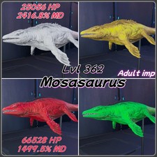 Ark Survival Ascended PVE   LVL 362 Mosasauru...
