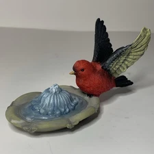 Bradford Exchange Scarlet Tanager Holiday Tweets Songbird Leaves 2011