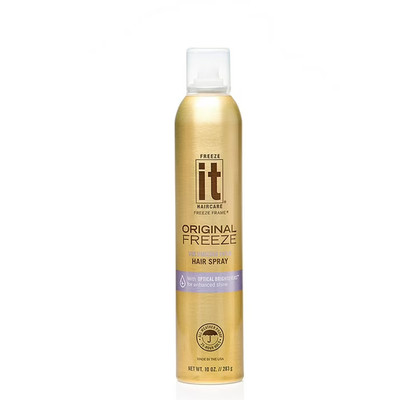 Freeze It Hair Spray, UV Protection Volumizing Freeze Frame, 10 oz