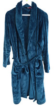 By Very Women's Size L Belted Dressing Gown Teal Long Sleeve 100% Polyester NEW