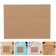  60 Pcs Brown Envelopes Business Greeting Card Mailing Paper Packet