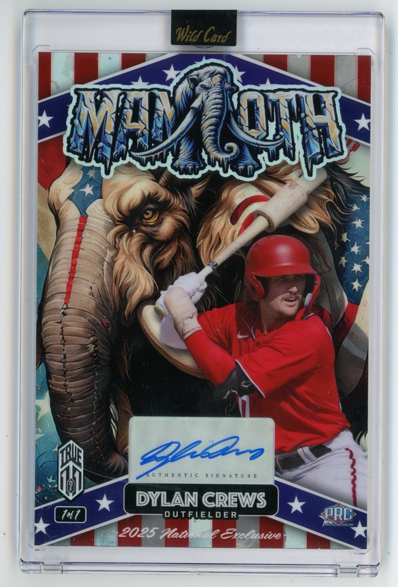 Dylan Crews TRUE 1/1 RC AUTO 2025 Wild Card Mammoth Baseball