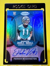 Parker Washington /50 TEAL MIRROR 2023 Certified RC Roll Call Auto Jaguars