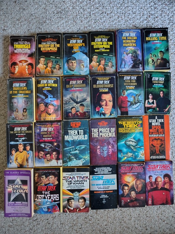 Lot of 24 Star Trek The Original Series, Next Generation & More Pocket Books HOT
