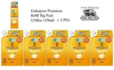 US seller: Rohto Hadalabo Gokujyun Premium hydrating lotion refill 170ml x 5 PCs