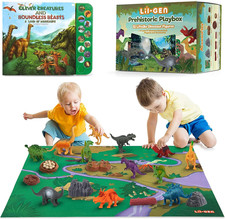 Dinosaur Toys for Boys and Girls - 12 Realistic 7-Inch Dinosaur Figures with Int