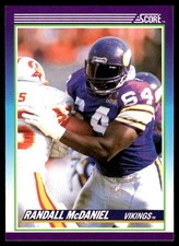 Randall McDaniel 1990 Score #164 Vikings NFL READ FREE SHIPPING AutographDen
