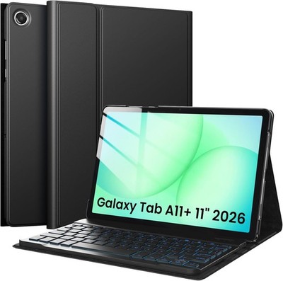 Case for Samsung Galaxy Tab A11 Plus 2026, Wireless Magnetic Detachable Keyboard
