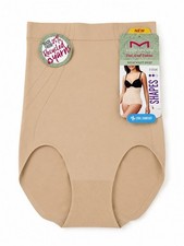 Maidenform Small Shapes Firm Nude seamless High-waist Brief cool comfort NEW