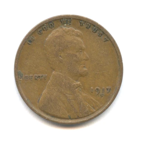 1917-S Lincoln Cent - Nice Very Fine Condition, Free Shipping