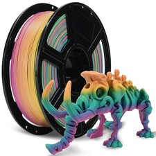 FLASHFORGE Rapid PLA 3D Printer Filament 1.75mm 1KG Rainbow Candy Max 500mm/s