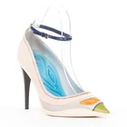 rare CHRISTIAN DIOR 2014 Runway Raf Simons sportif multi satin patent pumps EU37
