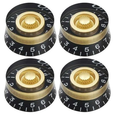 4pcs Acrylic Top Hat Knobs Guitar Speed Control Knobs Volumes Tone Control Knob