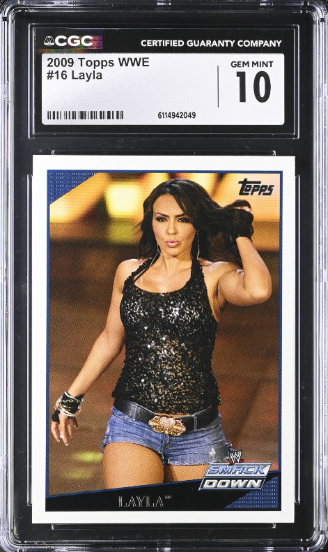 2009 Topps WWE Layla RC Rookie CGC 10 Gem Mint #16 