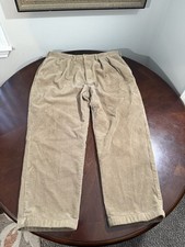 Vintage Polo Ralph Lauren Corduroy Andrew Pants Men 40X30 Brown Pleated Trousers