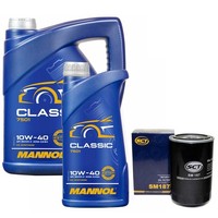 MotoröL Set Mannol 10W-40 API SN/CH-4 6 Liter + ÖLfilter FüR Citroen XM 3.0 V6