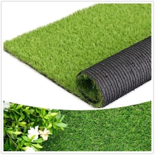 Artificial Grass Thick Turf (1.38" Custom Sizes) Multi-use Fake Pet Grass Ind...