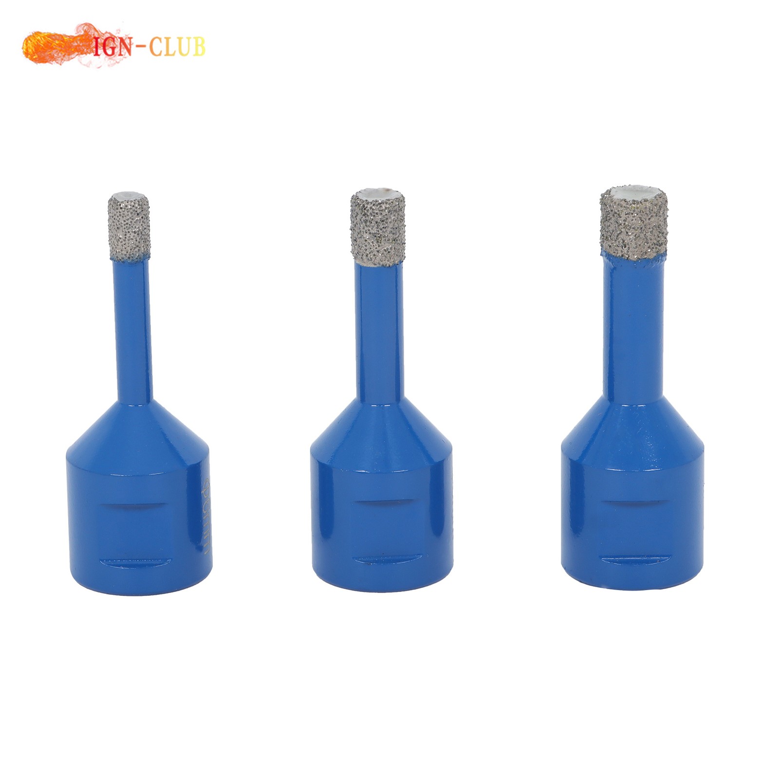 8Pcs 6-68mm Threaded Diamond Hole Saw for Porcelain Tile Marble Beveling