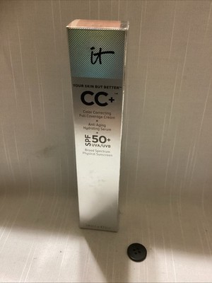 It Cosmetics CC Color Correcting Full Coverage Cream Serum Spf50 Deep READ