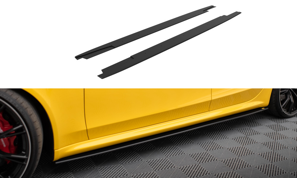 Rajouts Maxton Audi RS4 B8 pour protéger et rabaisser visuellement les bas de caisse