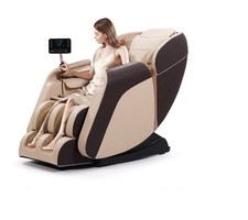 Advanabd 4D Full Body Massage Chair Zero Gravity Heat Bluetooth Beige