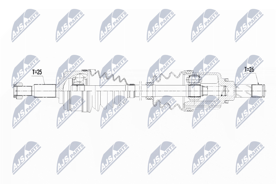 DRIVE SHAFT NPW-RE-109 FOR DACIA LODGY DOKKER/MPV/Box/Body/MPV H5H470 1.3L 4cyl - Image 7