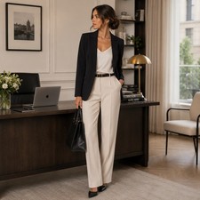 Zara Basic Womens Black Single Button Tailored Blazer Jacket Size 2