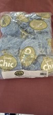 10x50 Gram Pack Of Wendy CHIC Bue With Strands Of SILVER Running Through Yarn