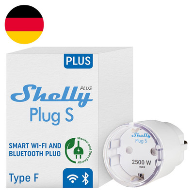 Shelly plus Plug S - Intelligente Steckdose Funktioniert Mit Alexa & Google Home