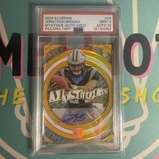 2024 Illusions Mystique Gold /10 Rookie  🔥 JONATHON BROOKS PSA 9 AUTO 10 ✍🏽