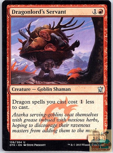 Dragonlord's Servant #138 Dragons of Tarkir Uncommon MTG