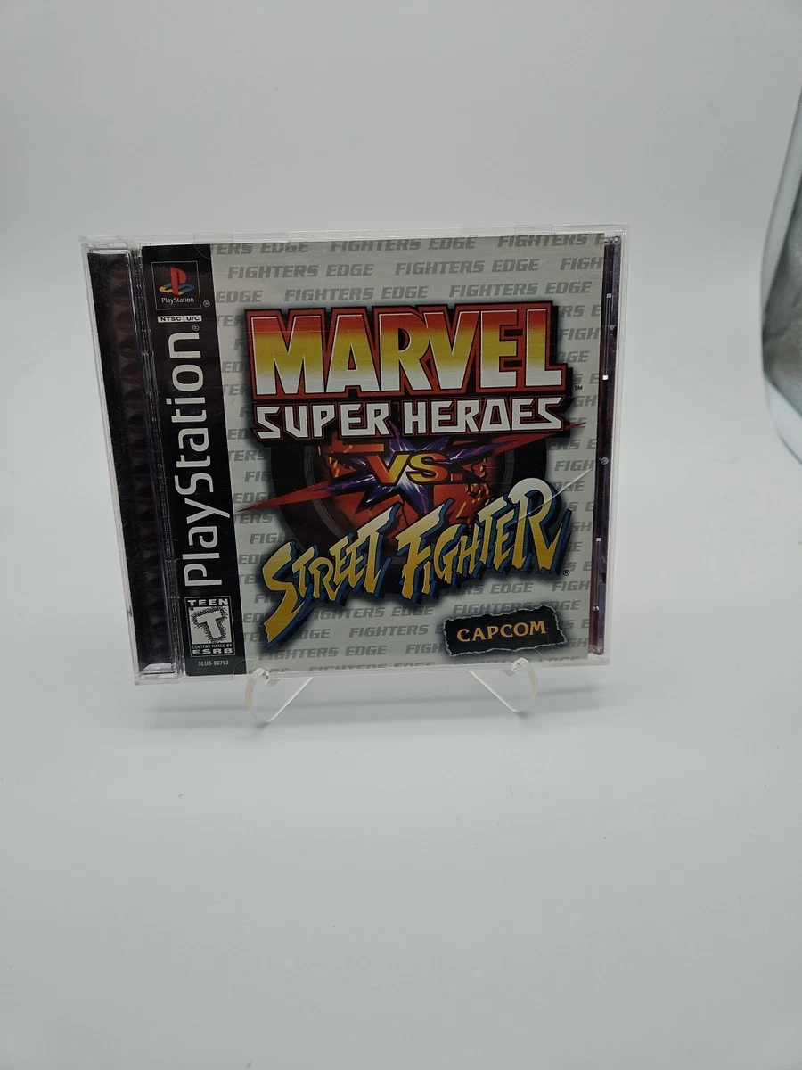 Marvel Super Heroes VS Street Fighter - Sony PS1 - Version USA - Bon état