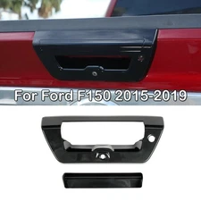 For Ford F150 2015-2019 Black Tailgate Door Handle Cover Trim Decor Bezel 2pcs