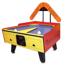 Great American Boom-A-Rang Yellow/Red Coin-Op Air Hockey