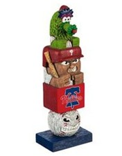 Philadelphia Phillies Team Garden Statue Tiki Tiki Totem, Hand Crafted Resin, 16