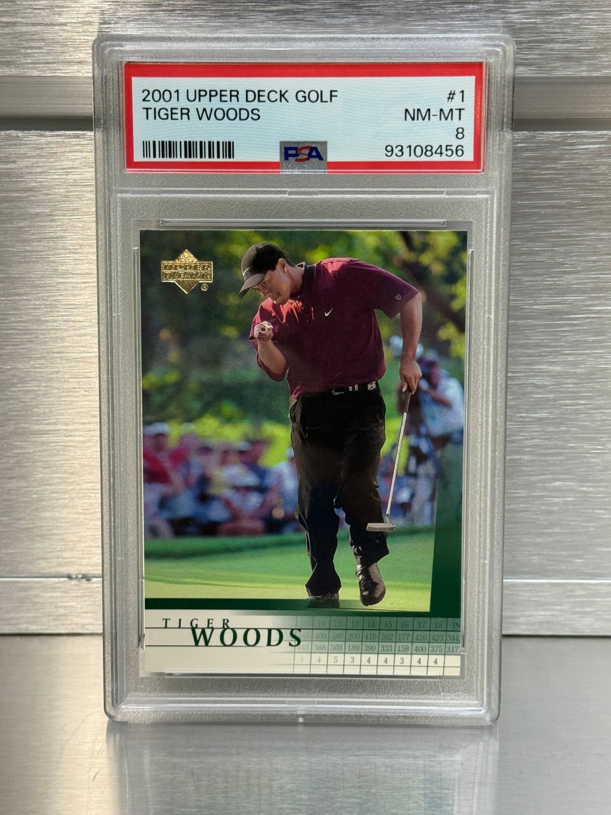 2001 Upper Deck - Tiger Woods #1 PSA 8! Rookie Card