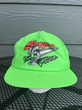 Vtg 80s 90s Snap-On Racing Neon Green Trucker Hat Cap Swingster SnapBack USA