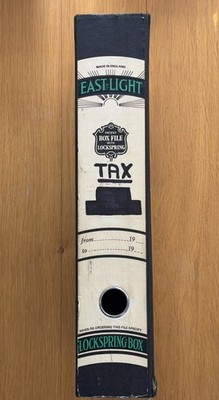 Vintage Ost-Leuchtkasten Datei mit Index
