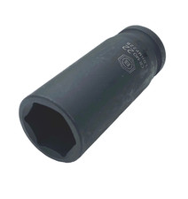 22mm Britool Hallmark 6 pt hex long deep 1/2" dr. drive impact CR-MO socket