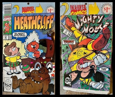 RARE Mighty Mouse #6 New In Original SEALED Package 1991,  w/Heathcliff 53