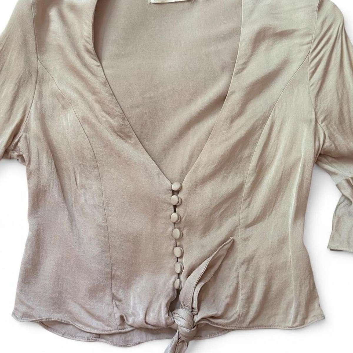 Urban Outfitters cream blouse View 3