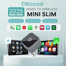 Ottocast Ultra Mini Slim Wireless Apple CarPlay /Android Auto Adapter USB Dongle