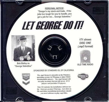 LET GEORGE DO IT - 171 Shows Old Time Radio In MP3 Format OTR On 2 CDs