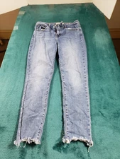 Levis 721 Jeans Sz 28 Womens Blue Denim Pants Ladies Stretch High Rise Skinny