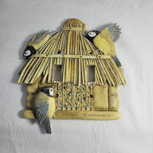 Marjolein Bastin 3D Double Light Switch Cover Tiki Hut Bird Feeder - Picture 4 of 6