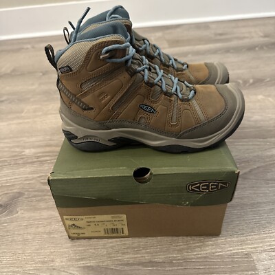 New KEEN Hiking Boots Women’s Size Circadia Mid Waterproof Shoes  1026764